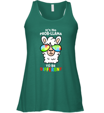 Load image into Gallery viewer, It's No Prob llama To Be Different Shirt _ Autism Gift Women's Racerback Tank
