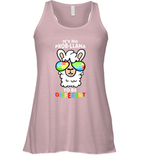 Load image into Gallery viewer, It's No Prob llama To Be Different Shirt _ Autism Gift Women's Racerback Tank
