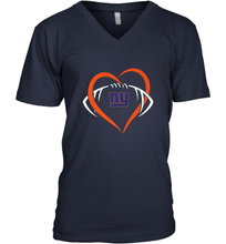 Load image into Gallery viewer, NFL New York Giants Heart Love Football Men's V-Neck
