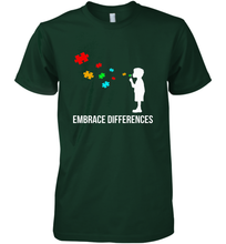 Load image into Gallery viewer, Embrace Differences  Support Autism Awareness Day Tee Men's Premium T-Shirt

