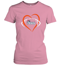 Load image into Gallery viewer, NFL New England Patriots Heart Love Football Women's T-Shirt
