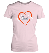 Load image into Gallery viewer, NFL New England Patriots Heart Love Football Women's T-Shirt
