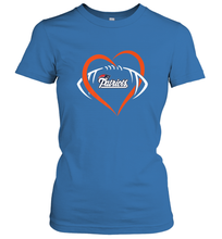 Load image into Gallery viewer, NFL New England Patriots Heart Love Football Women's T-Shirt
