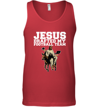 Load image into Gallery viewer, Jesus Drafted My Football Team Fantasy Football Men's Tank Top
