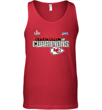 Load image into Gallery viewer, Youth Kansas City Chiefs NFL Pro Line by Fanatics Super Bowl LIV Champions Trophy Men's Tank Top
