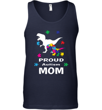 Load image into Gallery viewer, Proud Autism Mom T Rex Dinosaur Autism Awareness Men's Tank Top
