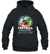 Load image into Gallery viewer, Funny Football Season Year Round Gift for Coach and Team Hooded Sweatshirt
