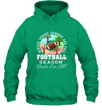 Load image into Gallery viewer, Funny Football Season Year Round Gift for Coach and Team Hooded Sweatshirt
