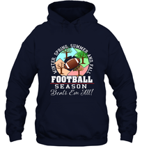 Load image into Gallery viewer, Funny Football Season Year Round Gift for Coach and Team Hooded Sweatshirt

