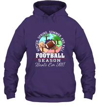 Load image into Gallery viewer, Funny Football Season Year Round Gift for Coach and Team Hooded Sweatshirt
