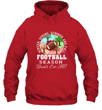 Load image into Gallery viewer, Funny Football Season Year Round Gift for Coach and Team Hooded Sweatshirt
