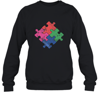 Load image into Gallery viewer, Autism Awareness Distressed T MaassSquad Crewneck Sweatshirt
