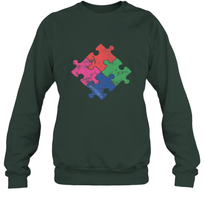 Load image into Gallery viewer, Autism Awareness Distressed T MaassSquad Crewneck Sweatshirt
