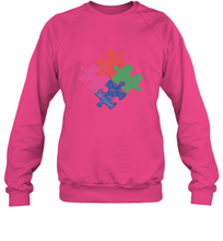 Load image into Gallery viewer, Autism Awareness Distressed T MaassSquad Crewneck Sweatshirt
