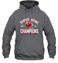 Load image into Gallery viewer, NFL super bowl Kansas City Chiefs Logo Helmet champions Hooded Sweatshirt
