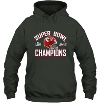 Load image into Gallery viewer, NFL super bowl Kansas City Chiefs Logo Helmet champions Hooded Sweatshirt

