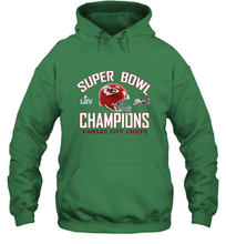 Load image into Gallery viewer, NFL super bowl Kansas City Chiefs Logo Helmet champions Hooded Sweatshirt

