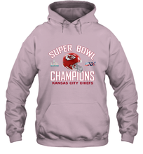 Load image into Gallery viewer, NFL super bowl Kansas City Chiefs Logo Helmet champions Hooded Sweatshirt
