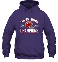 Load image into Gallery viewer, NFL super bowl Kansas City Chiefs Logo Helmet champions Hooded Sweatshirt
