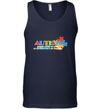 Load image into Gallery viewer, Autism doesn't end in April, its everyday of the year Autism Awareness Shirt Men's Tank Top
