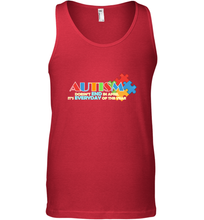 Load image into Gallery viewer, Autism doesn't end in April, its everyday of the year Autism Awareness Shirt Men's Tank Top
