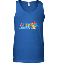 Load image into Gallery viewer, Autism doesn't end in April, its everyday of the year Autism Awareness Shirt Men's Tank Top
