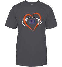 Load image into Gallery viewer, NFL New York Giants Heart Love Football Men's T-Shirt
