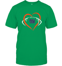 Load image into Gallery viewer, NFL New York Giants Heart Love Football Men's T-Shirt
