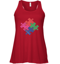 Load image into Gallery viewer, Autism Awareness Distressed T MaassSquad Women's Racerback Tank
