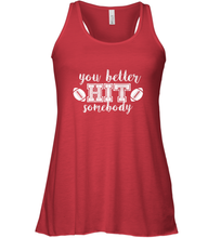 Load image into Gallery viewer, Funny Football Sports Mom Fan School Team Spirit Mascot Gift Women's Racerback Tank
