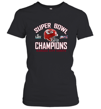 Load image into Gallery viewer, NFL super bowl Kansas City Chiefs Logo Helmet champions Women's T-Shirt
