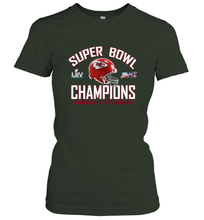 Load image into Gallery viewer, NFL super bowl Kansas City Chiefs Logo Helmet champions Women's T-Shirt
