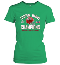 Load image into Gallery viewer, NFL super bowl Kansas City Chiefs Logo Helmet champions Women's T-Shirt
