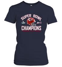 Load image into Gallery viewer, NFL super bowl Kansas City Chiefs Logo Helmet champions Women's T-Shirt
