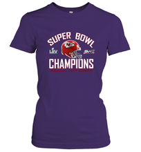 Load image into Gallery viewer, NFL super bowl Kansas City Chiefs Logo Helmet champions Women's T-Shirt
