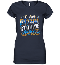 Load image into Gallery viewer, Special Needs NonVerbal Autism Awesome Women's V-Neck T-Shirt

