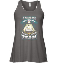Load image into Gallery viewer, Jesus Drafted My Fantasy Football Women's Racerback Tank
