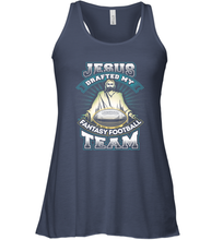 Load image into Gallery viewer, Jesus Drafted My Fantasy Football Women's Racerback Tank
