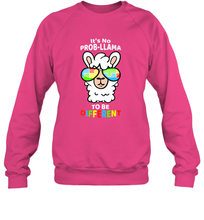 Load image into Gallery viewer, It's No Prob llama To Be Different Shirt _ Autism Gift Crewneck Sweatshirt
