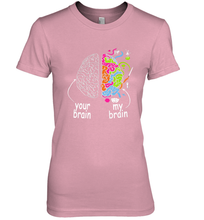 Load image into Gallery viewer, Neurodiversity brain Gift idea for Dyslexia ADHD Autism ASD Women's Premium T-Shirt
