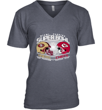 Load image into Gallery viewer, NFL Super bowl San Francisco 49ers vs. Kansas City Chiefs Men's V-Neck
