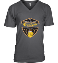 Load image into Gallery viewer, My Drinking Team has a Football Men's V-Neck
