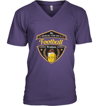 Load image into Gallery viewer, My Drinking Team has a Football Men's V-Neck
