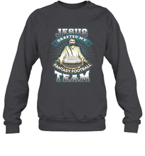 Load image into Gallery viewer, Jesus Drafted My Fantasy Football Crewneck Sweatshirt
