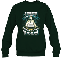 Load image into Gallery viewer, Jesus Drafted My Fantasy Football Crewneck Sweatshirt

