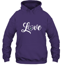 Load image into Gallery viewer, Stetson Hatters Love Heart  Football  Team Premium Hooded Sweatshirt
