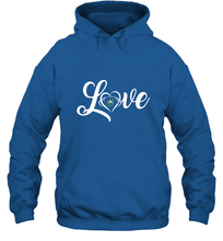 Load image into Gallery viewer, Stetson Hatters Love Heart  Football  Team Premium Hooded Sweatshirt
