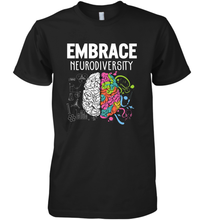 Load image into Gallery viewer, Embrace Neurodiversity Brain ADHD Autism Awareness Men's Premium T-Shirt
