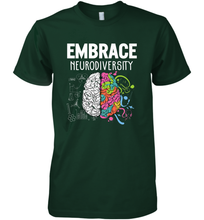 Load image into Gallery viewer, Embrace Neurodiversity Brain ADHD Autism Awareness Men's Premium T-Shirt
