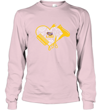 Load image into Gallery viewer, LSU Tigers Hairstyle  Beautician Like Football Long Sleeve T-Shirt
